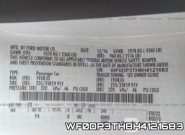 WF0DP3TH8H4121683 фото 10