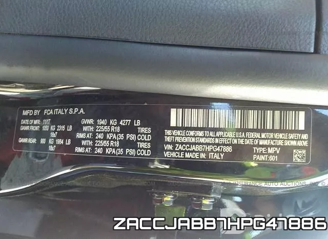 ZACCJABB7HPG47886 фото 10
