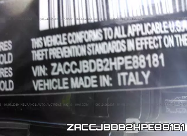 ZACCJBDB2HPE88181 фото 10