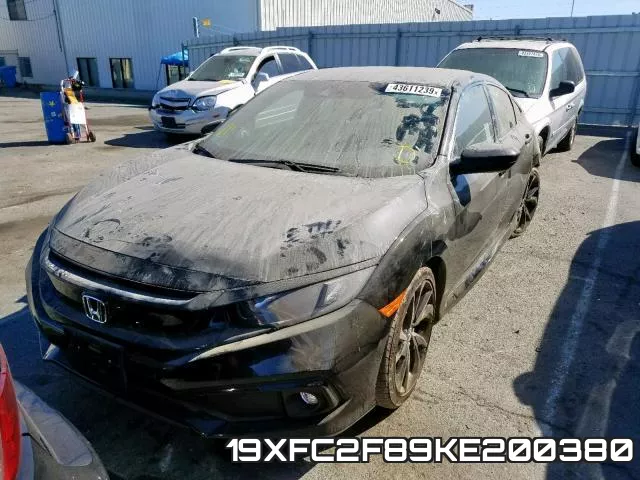 19XFC2F89KE200380 фото 3