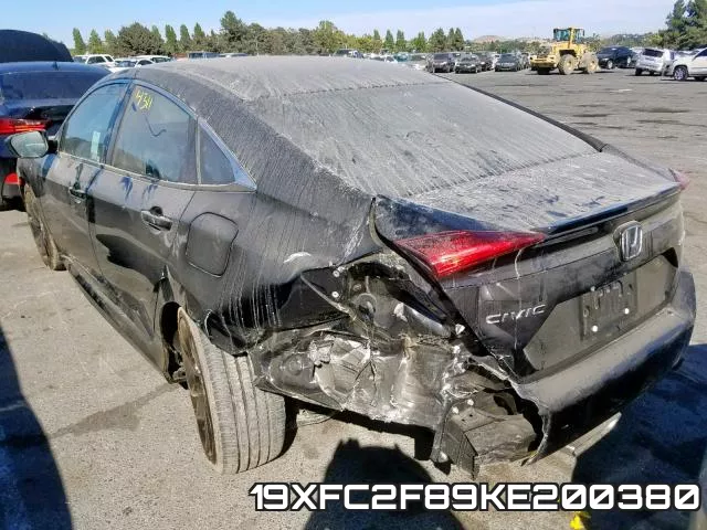 19XFC2F89KE200380 фото 4