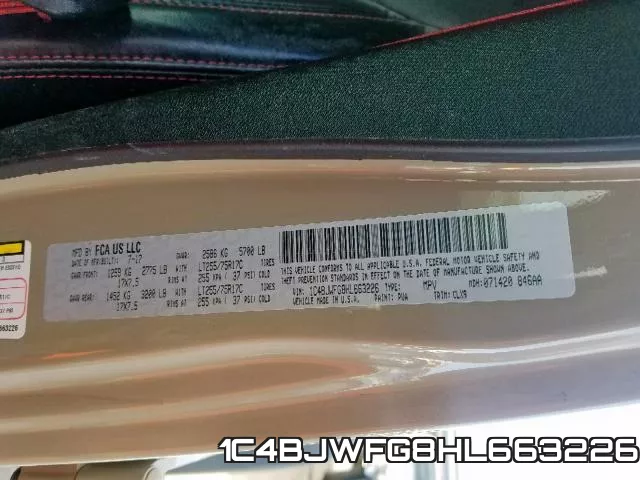 1C4BJWFG8HL663226 фото 2