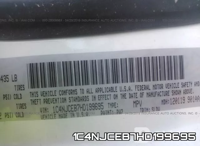 1C4NJCEB7HD199695 фото 10