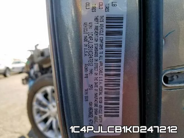 1C4PJLCB1KD247212 фото 2