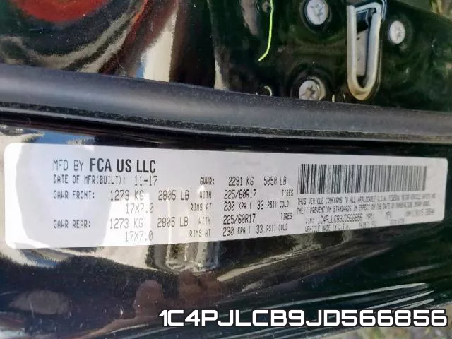 1C4PJLCB9JD566856 фото 2