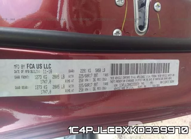 1C4PJLCBXKD339970 фото 9