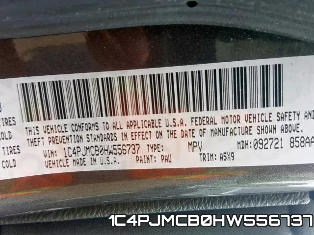 1C4PJMCB0HW556737 фото 2