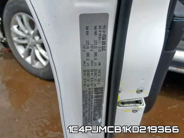 1C4PJMCB1KD219366 фото 2