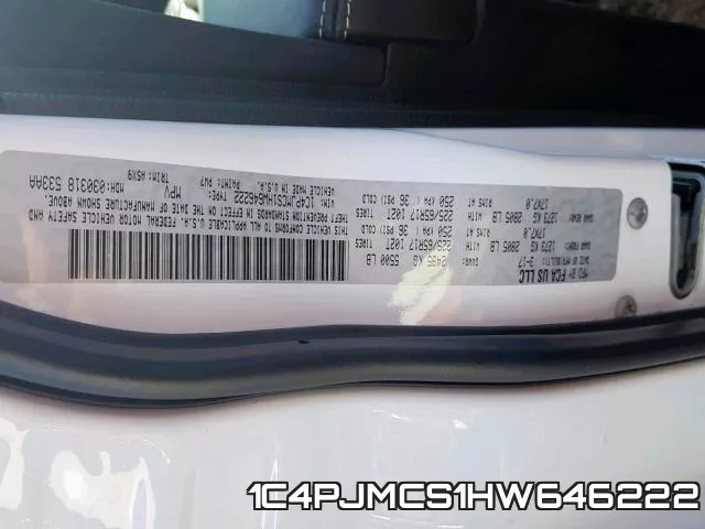 1C4PJMCS1HW646222 фото 2