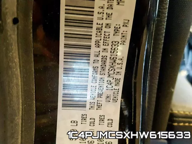 1C4PJMCSXHW615633 фото 2