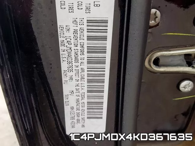 1C4PJMDX4KD367635 фото 2