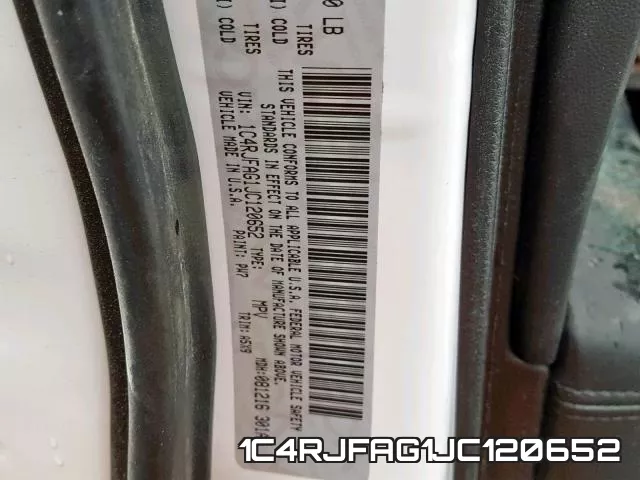 1C4RJFAG1JC120652 фото 2