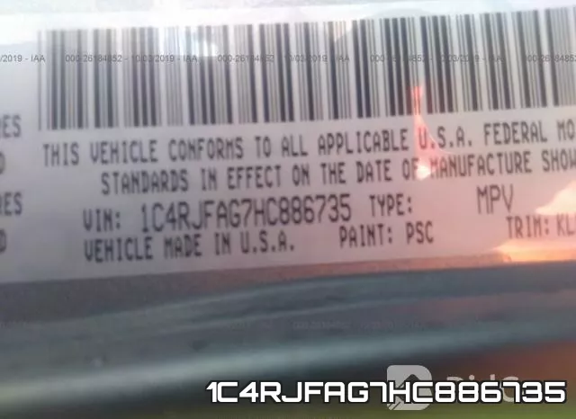1C4RJFAG7HC886735 фото 10