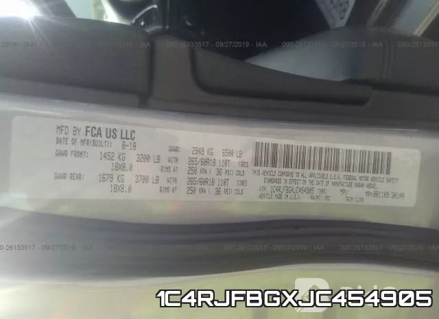 1C4RJFBGXJC454905 фото 10