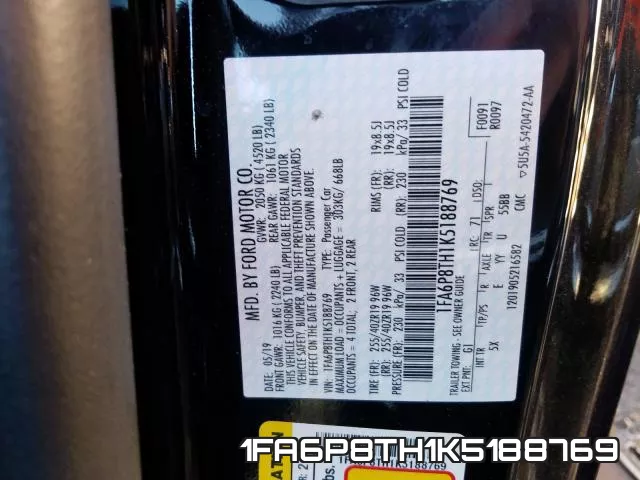 1FA6P8TH1K5188769 фото 2