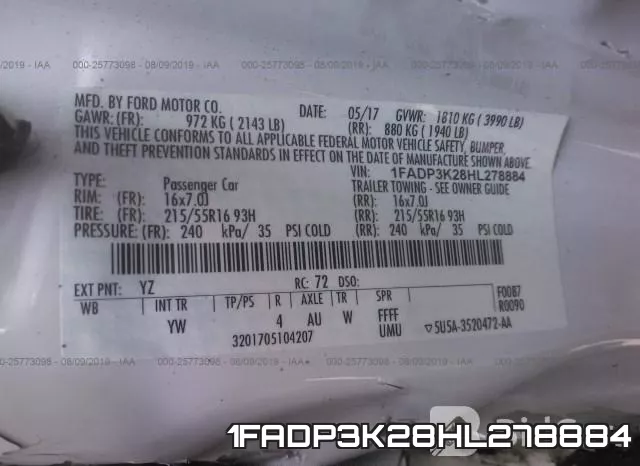 1FADP3K28HL278884 фото 10