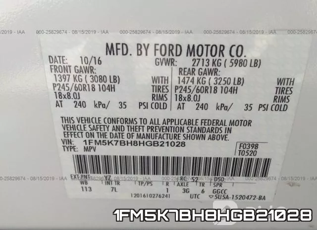 1FM5K7BH8HGB21028 фото 10