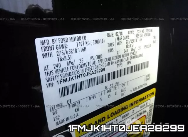 1FMJK1HT0JEA28299 фото 9