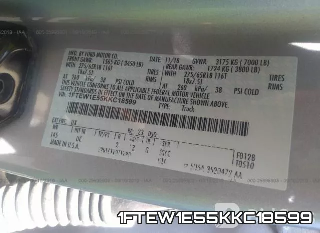 1FTEW1E55KKC18599 фото 9