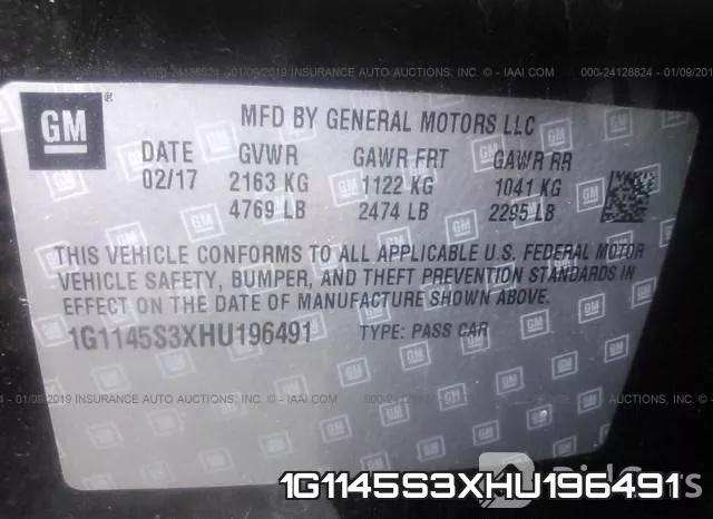 1G1145S3XHU196491 фото 10