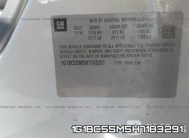1G1BC5SM5H7183291 фото 8