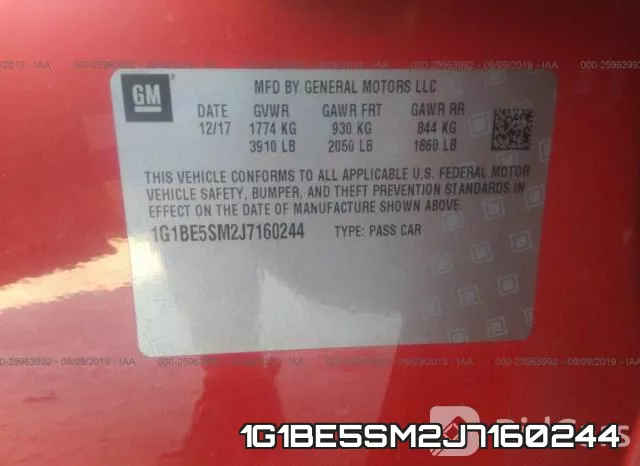 1G1BE5SM2J7160244 фото 10