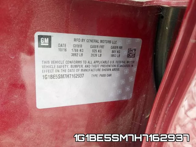 1G1BE5SM7H7162937 фото 2