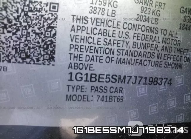 1G1BE5SM7J7198374 фото 10