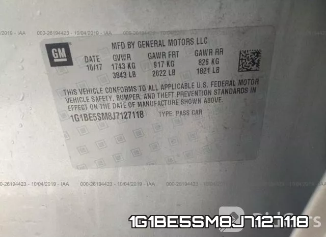 1G1BE5SM8J7127118 фото 10