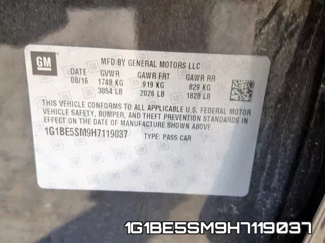 1G1BE5SM9H7119037 фото 2