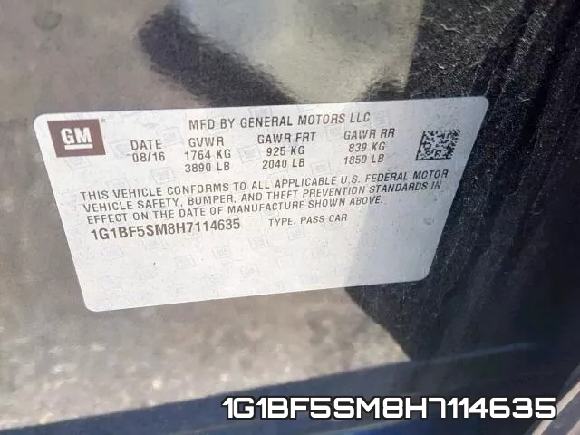 1G1BF5SM8H7114635 фото 2