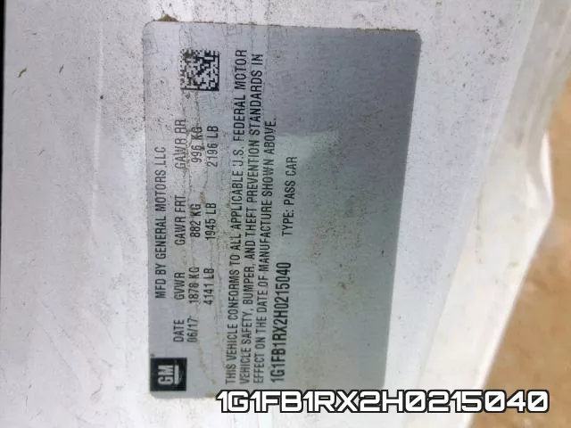 1G1FB1RX2H0215040 фото 2