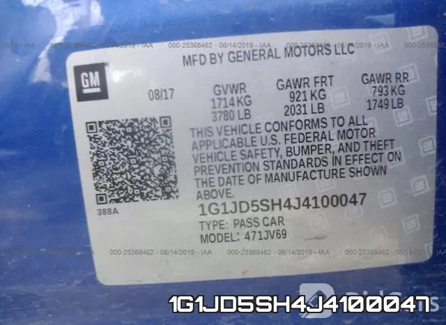 1G1JD5SH4J4100047 фото 10