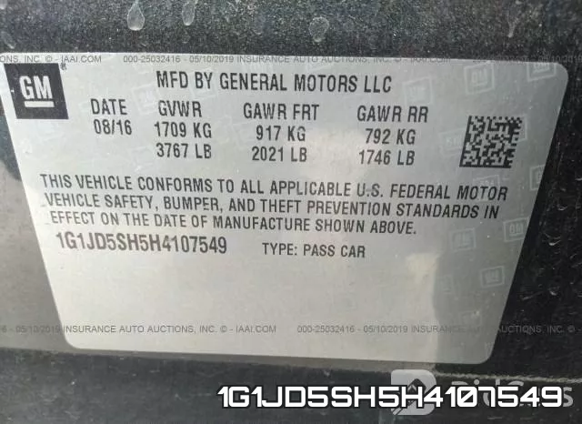 1G1JD5SH5H4107549 фото 10