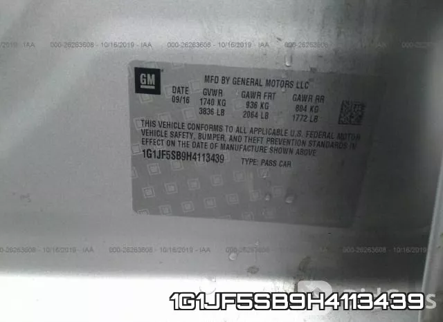 1G1JF5SB9H4113439 фото 10