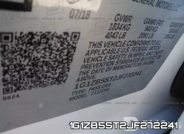 1G1ZB5ST2JF272241 фото 10