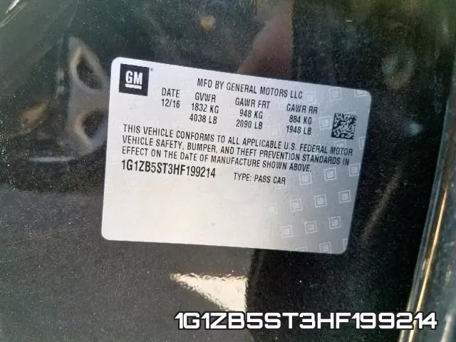 1G1ZB5ST3HF199214 фото 2