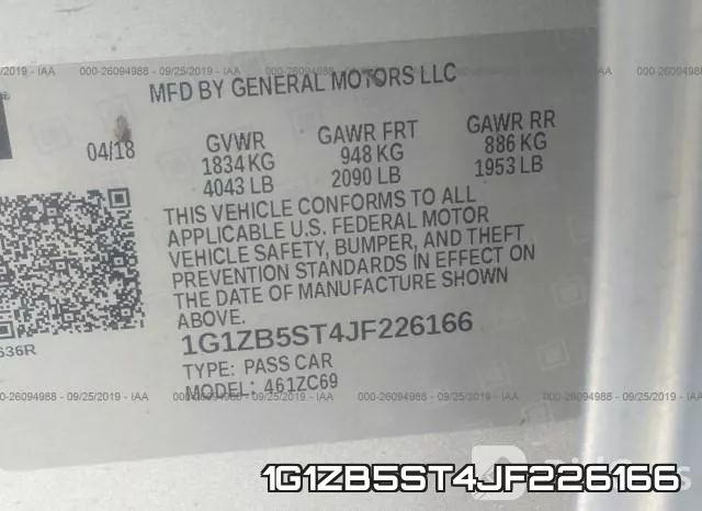 1G1ZB5ST4JF226166 фото 10