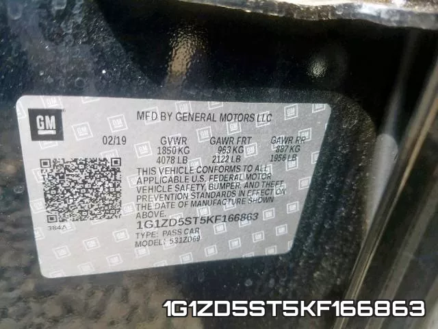 1G1ZD5ST5KF166863 фото 2