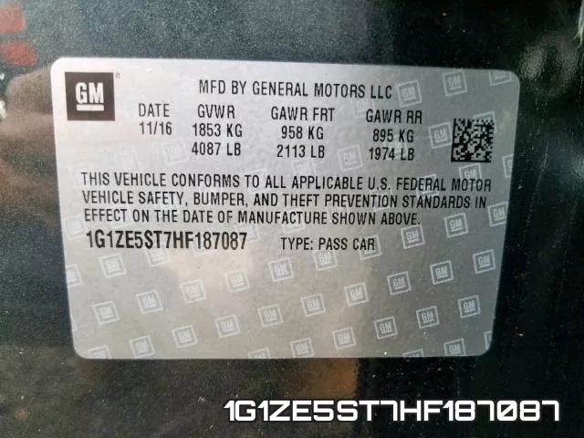 1G1ZE5ST7HF187087 фото 2