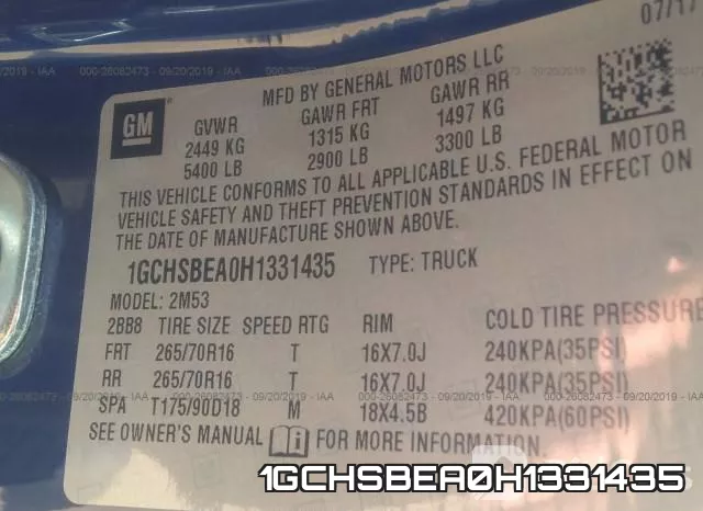 1GCHSBEA0H1331435 фото 10