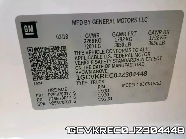 1GCVKREC0JZ304448 фото 2