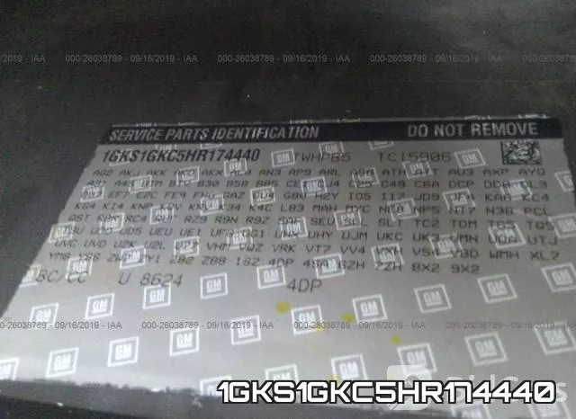 1GKS1GKC5HR174440 фото 10