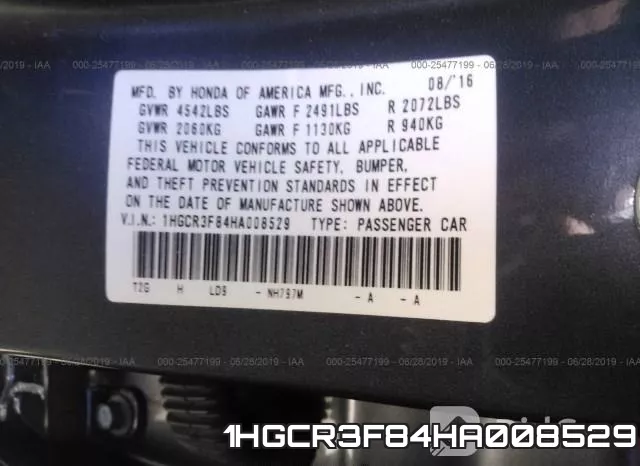 1HGCR3F84HA008529 фото 10