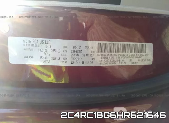 2C4RC1BG6HR621646 фото 10