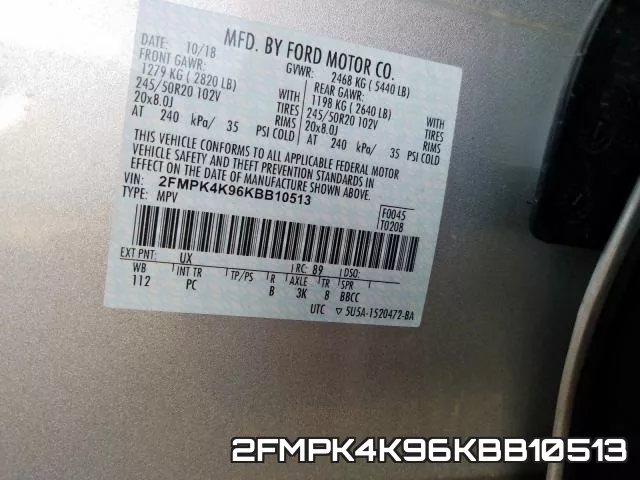 2FMPK4K96KBB10513 фото 2