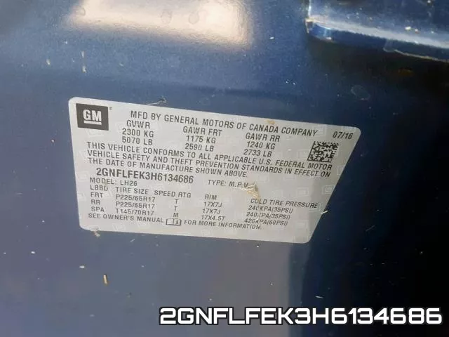 2GNFLFEK3H6134686 фото 2