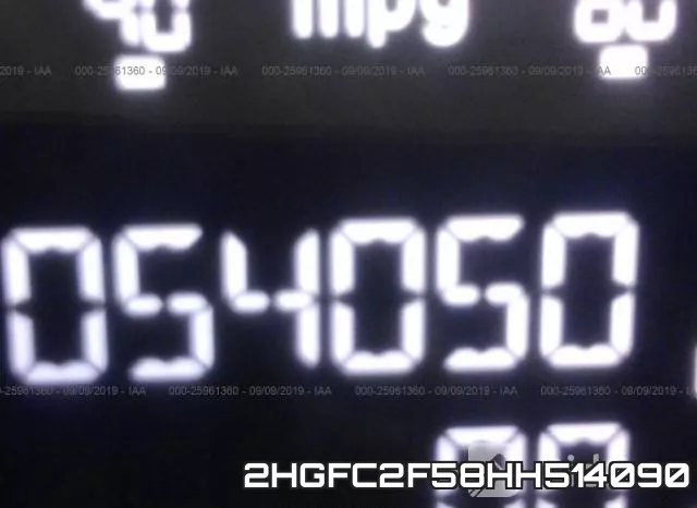 2HGFC2F58HH514090 фото 8