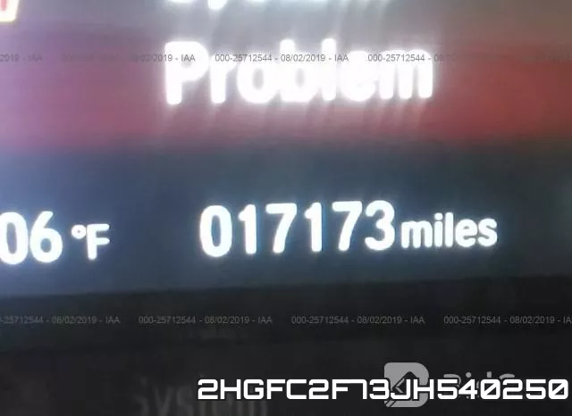 2HGFC2F73JH540250 фото 8