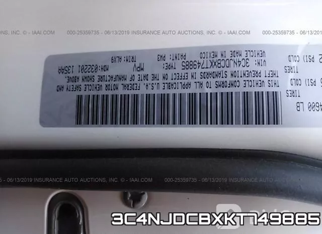 3C4NJDCBXKT749885 фото 10